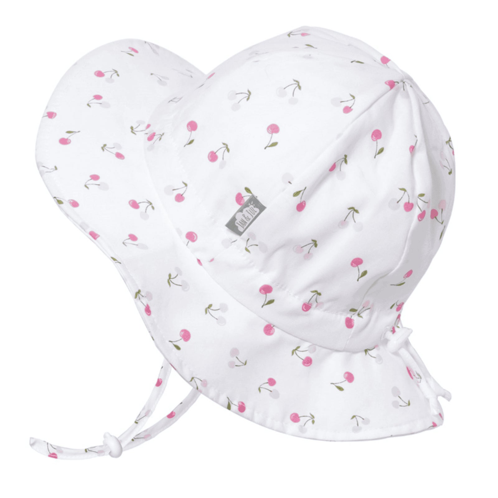 Jan & Jul Kids Gro-With-Me® Cotton Floppy UPF 50+ Sun Hats Cherries / XL (5-12Y) HCF0-CHE-XL