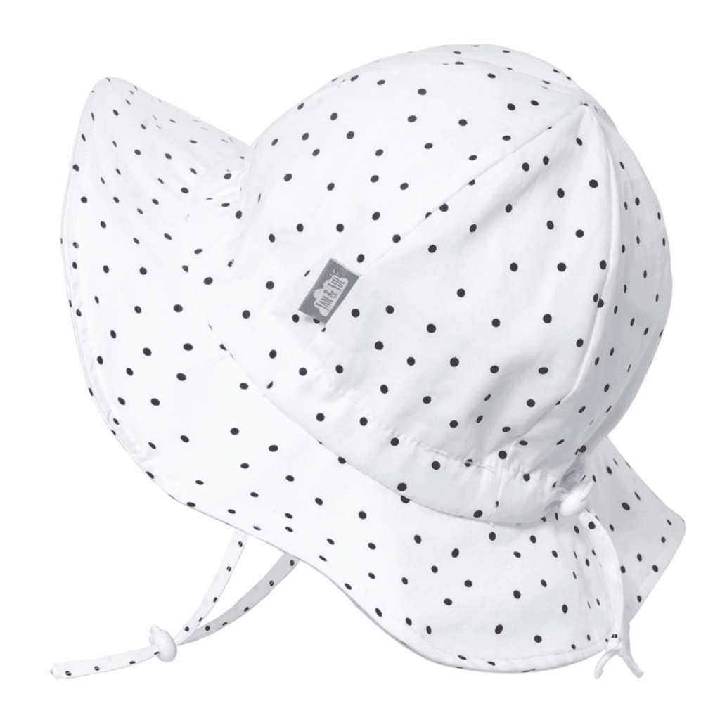 Jan & Jul Kids Gro-With-Me® Cotton Floppy UPF 50+ Sun Hats Dots / XL (5-12Y) HCF0-DOT-XL