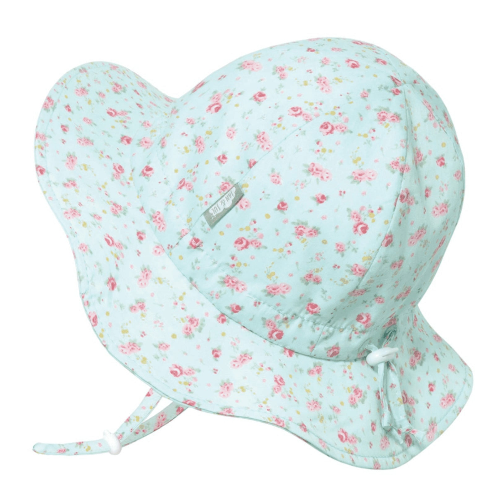 Jan & Jul Kids Gro-With-Me® Cotton Floppy UPF 50+ Sun Hats Retro Rose / XL (5-12Y) HCF0-ROS-XL