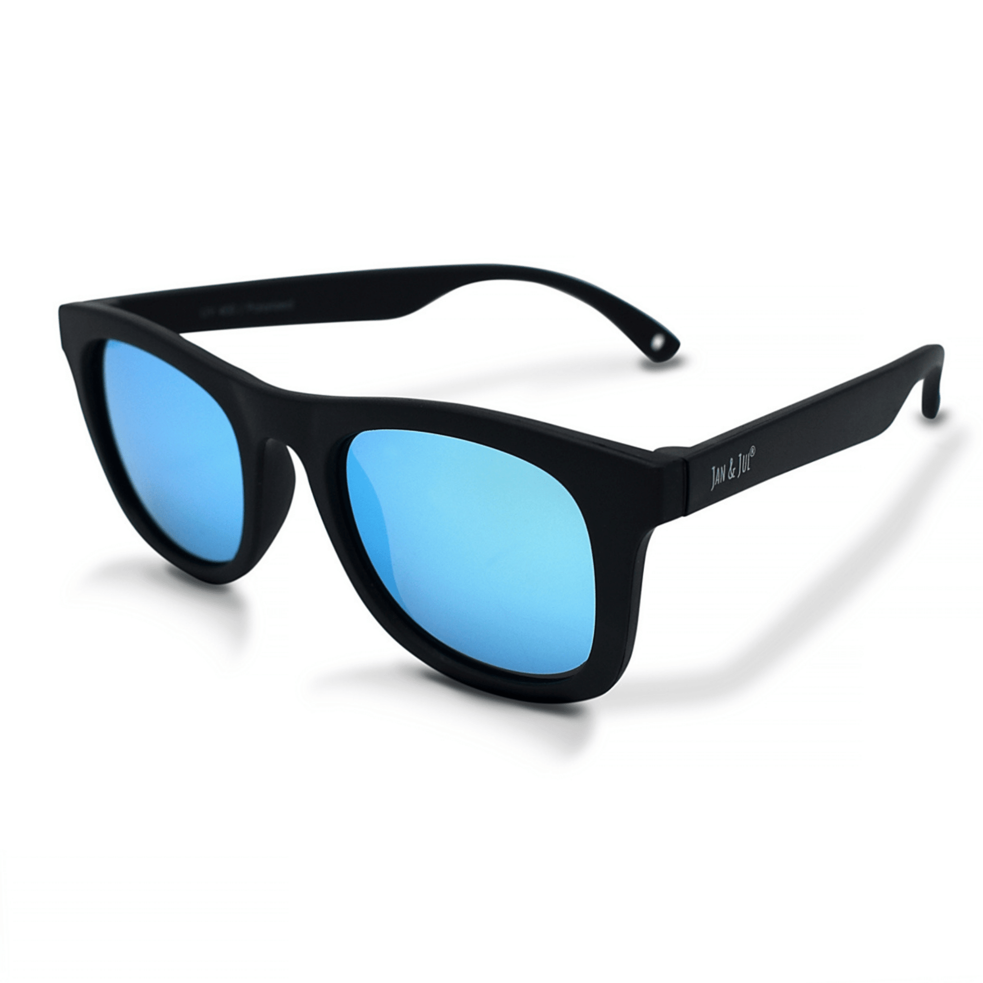Jan & Jul Kids Polarised Unbreakable Mirrored Aurora Urban Xplorer Sunglasses Black / M (2Y-6Y) JJ-GUA-BLK-M