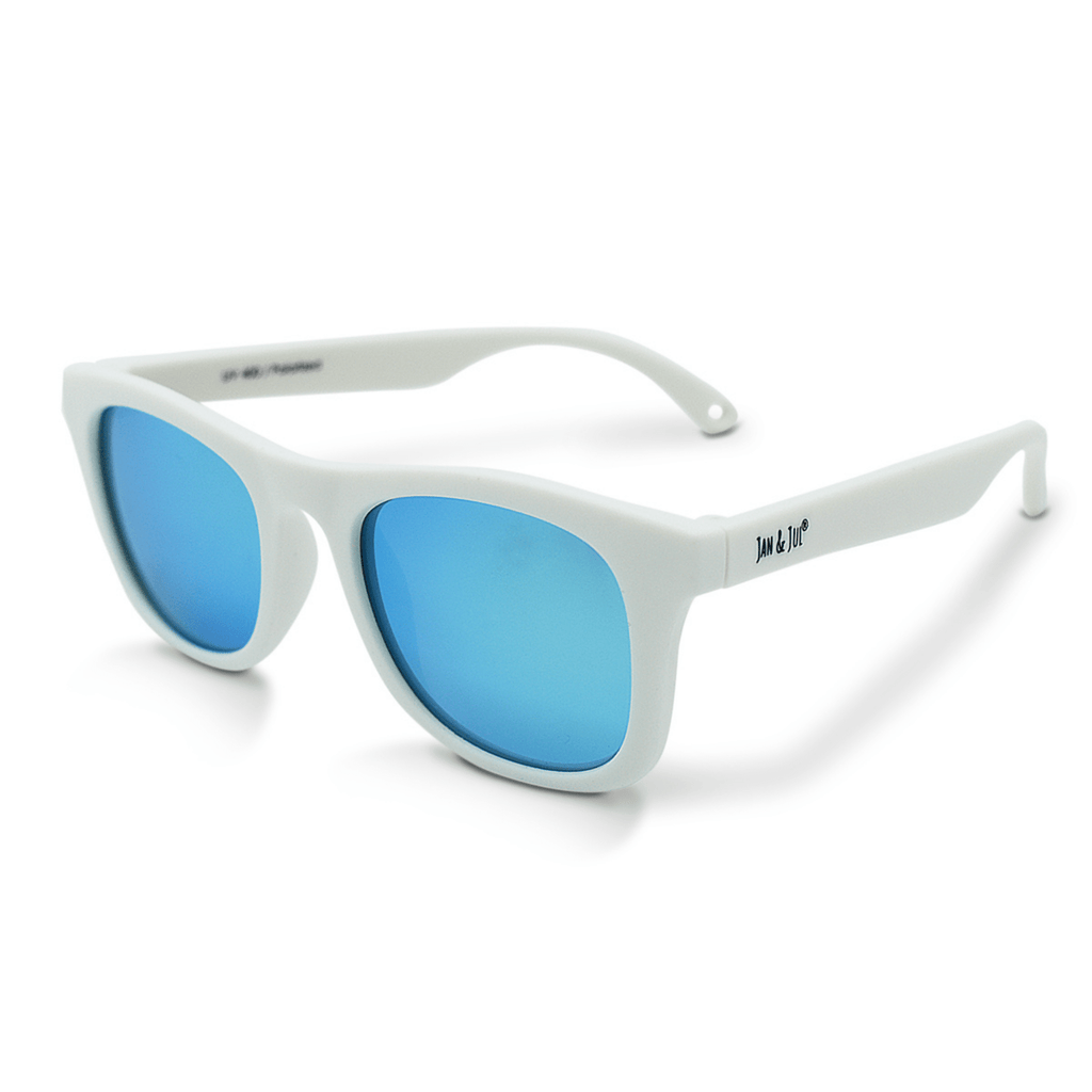 Jan & Jul Kids Polarised Unbreakable Mirrored Aurora Urban Xplorer Sunglasses White / M (2Y-6Y) JJ-GUA-WHT-M
