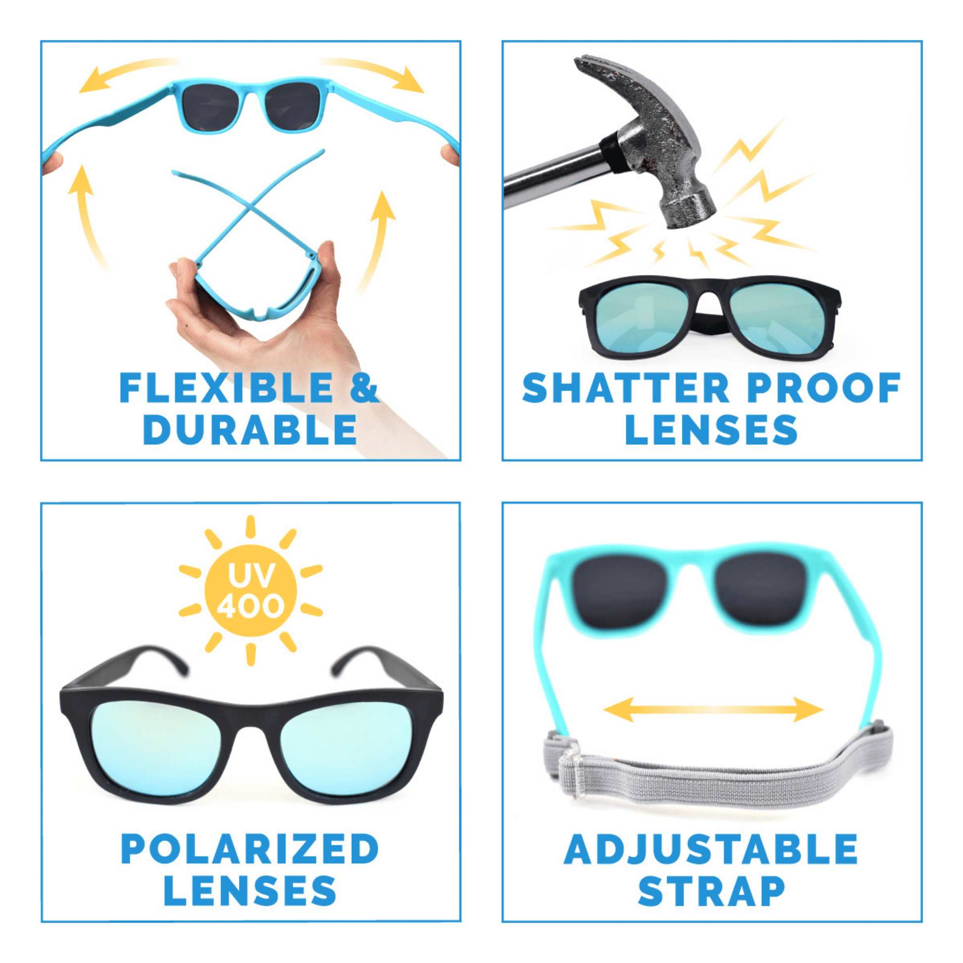 Jan & Jul Kids Polarised Unbreakable Mirrored Aurora Urban Xplorer Sunglasses Jan & Jul Kids Polarised Unbreakable Mirrored Aurora Urban Xplorer Sunglasses 