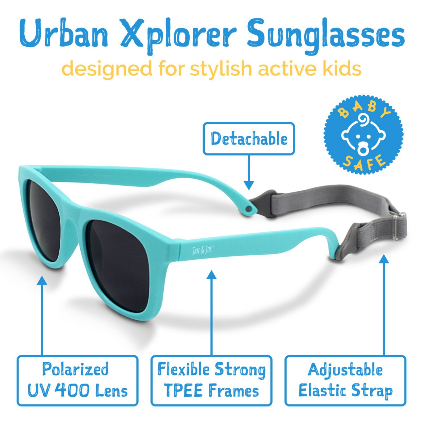 Jan & Jul Kids Polarised Unbreakable Mirrored Aurora Urban Xplorer Sunglasses Jan & Jul Kids Polarised Unbreakable Mirrored Aurora Urban Xplorer Sunglasses 