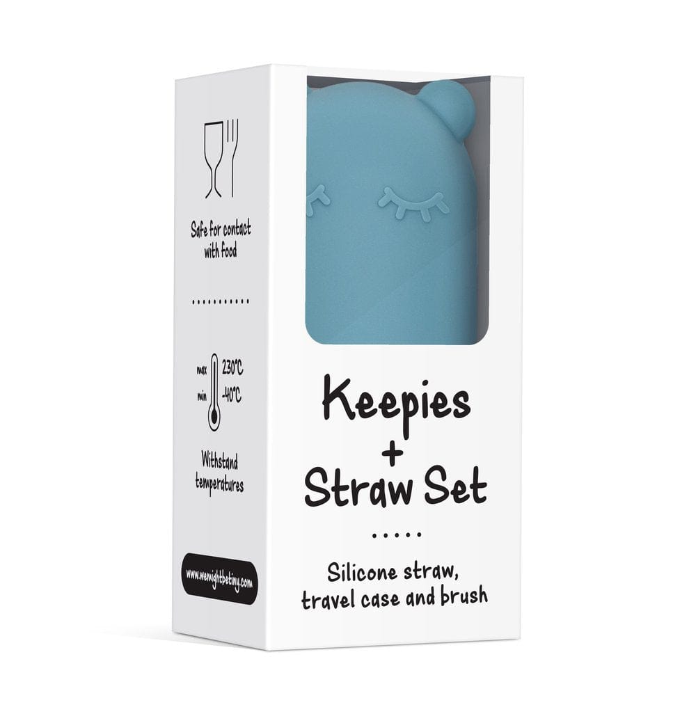 We Might Be Tiny Silicone Keepie + Straw Set We Might Be Tiny Silicone Keepie + Straw Set 