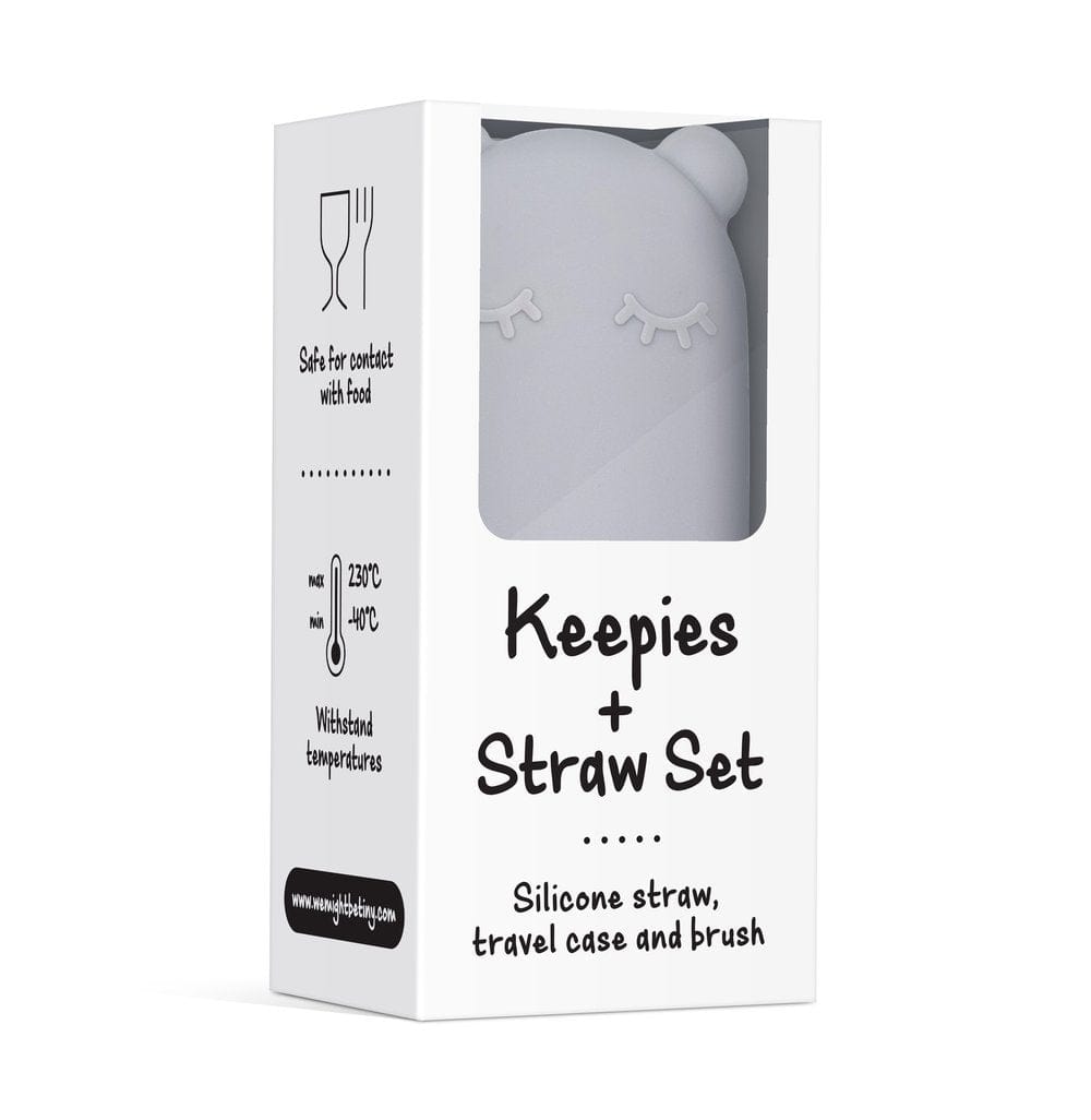 We Might Be Tiny Silicone Keepie + Straw Set We Might Be Tiny Silicone Keepie + Straw Set 