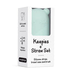 We Might Be Tiny Silicone Keepie + Straw Set We Might Be Tiny Silicone Keepie + Straw Set 
