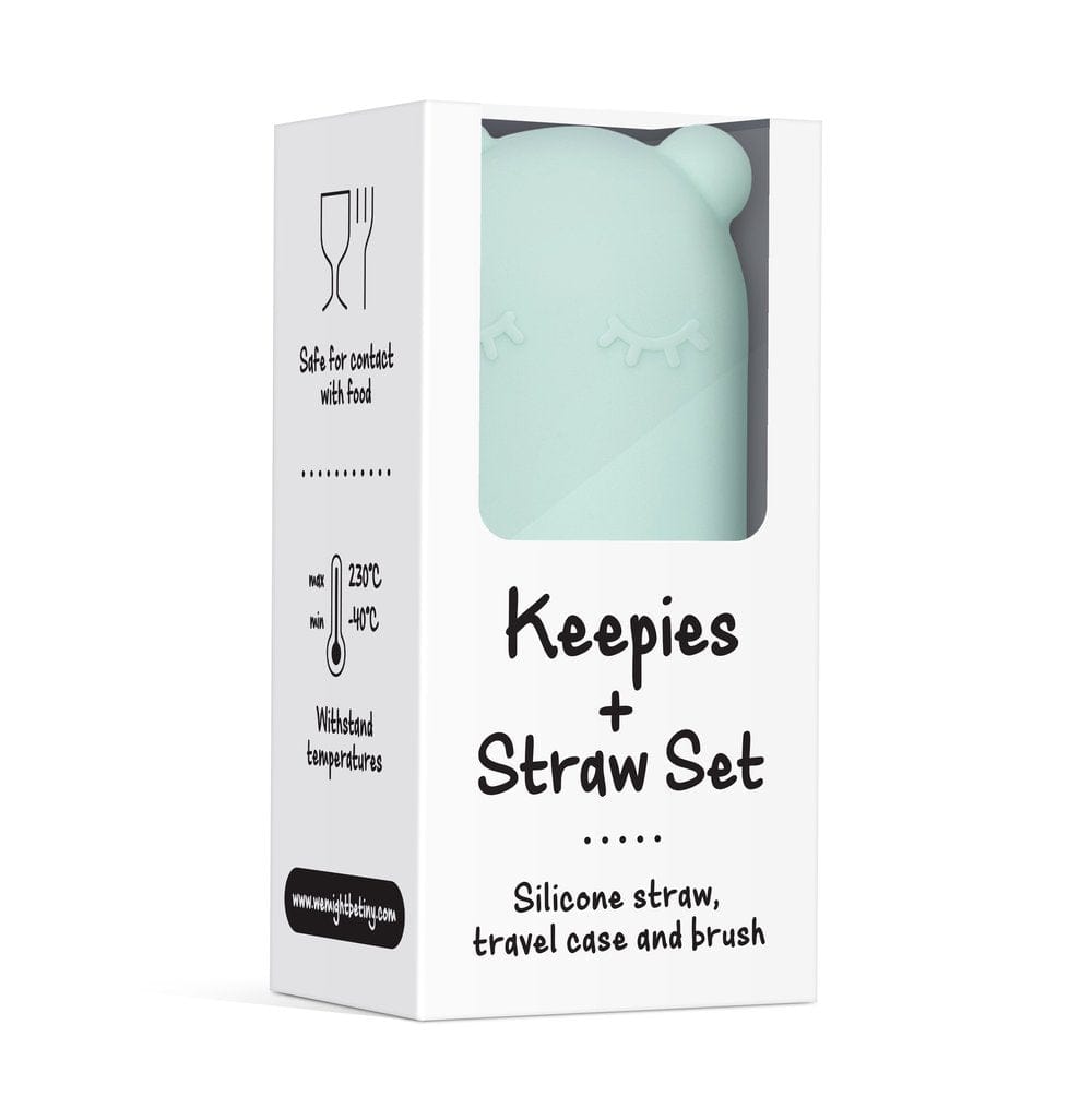 We Might Be Tiny Silicone Keepie + Straw Set We Might Be Tiny Silicone Keepie + Straw Set 