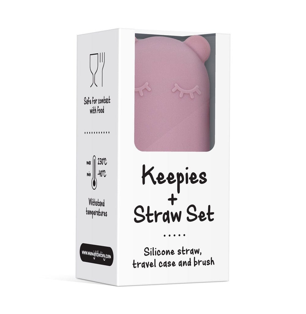 We Might Be Tiny Silicone Keepie + Straw Set We Might Be Tiny Silicone Keepie + Straw Set 