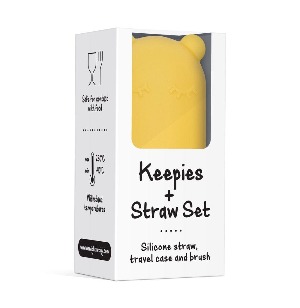 We Might Be Tiny Silicone Keepie + Straw Set We Might Be Tiny Silicone Keepie + Straw Set 