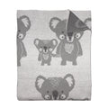 Mister Fly Keepsake Koala Mum and Baby Cotton Knitted Baby Blanket Mister Fly Keepsake Koala Mum and Baby Cotton Knitted Baby Blanket 