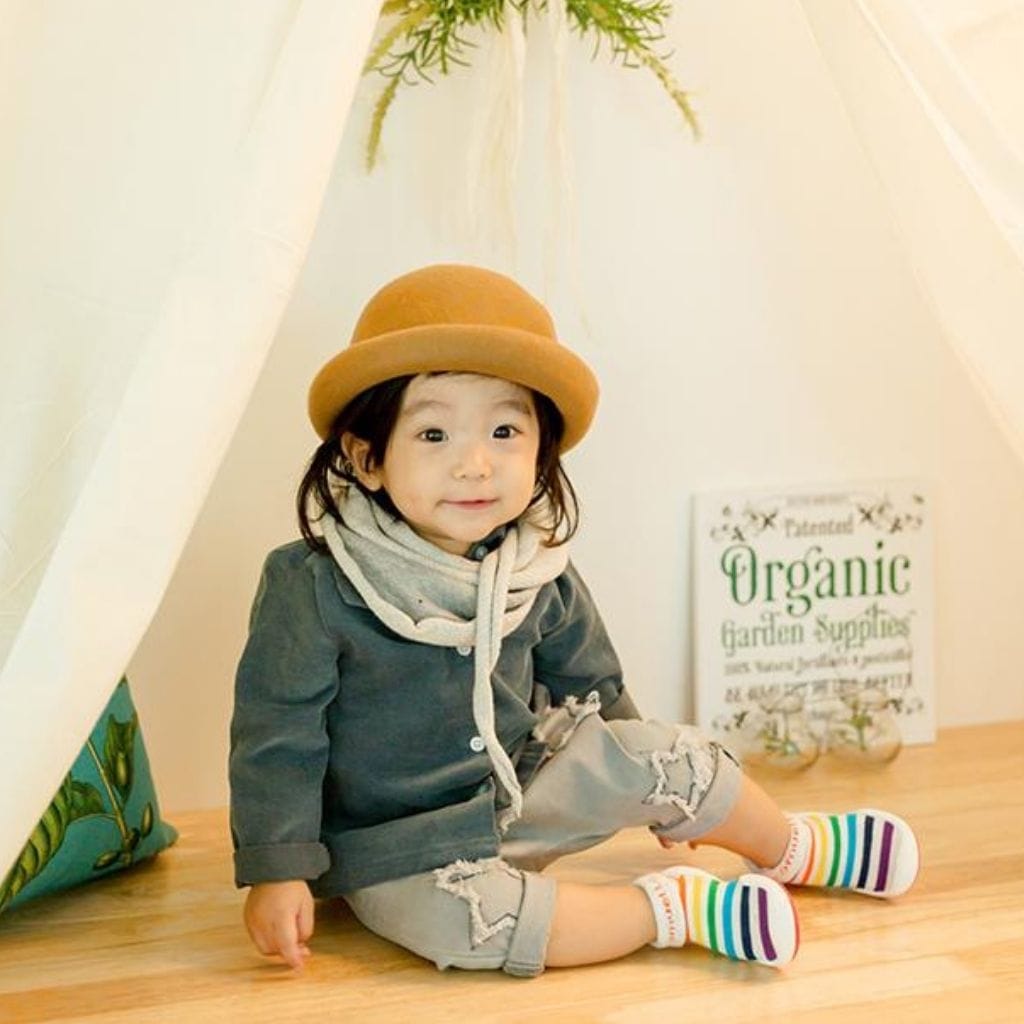 Komuello Xylophone Baby Rubber Sole Sock Shoes Komuello Xylophone Baby Rubber Sole Sock Shoes 