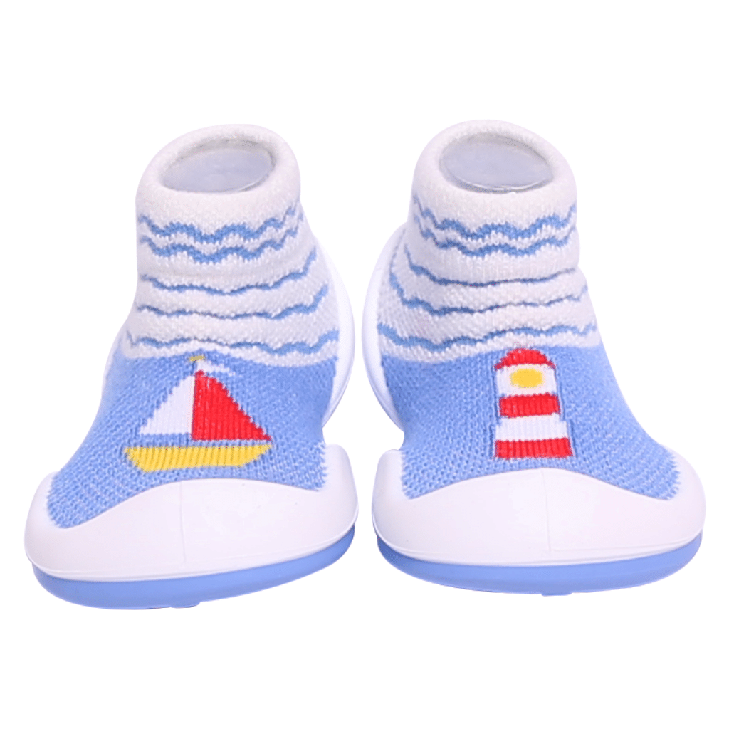 Komuello Mini Boat Baby Rubber Sole Sock Shoes Komuello Mini Boat Baby Rubber Sole Sock Shoes 