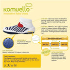 Komuello Flat Pompom Flower Baby Rubber Sole Sock Shoes Komuello Flat Pompom Flower Baby Rubber Sole Sock Shoes 