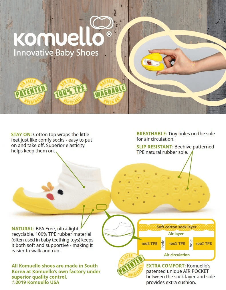 Komuello Mars Baby Rubber Sole Sock Shoes Komuello Mars Baby Rubber Sole Sock Shoes 
