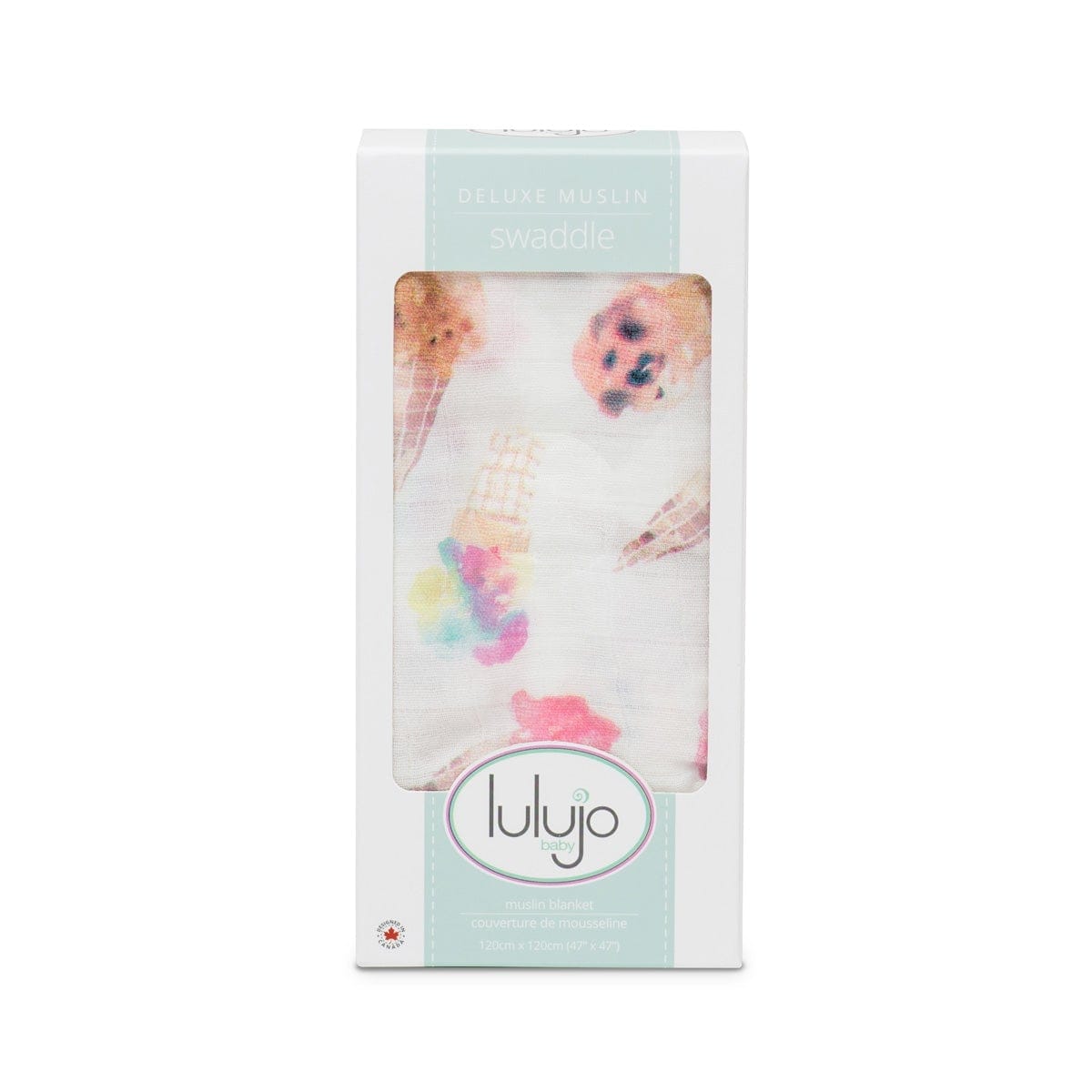 Lulujo Muslin Bamboo Swaddling Blanket Lulujo Muslin Bamboo Swaddling Blanket 