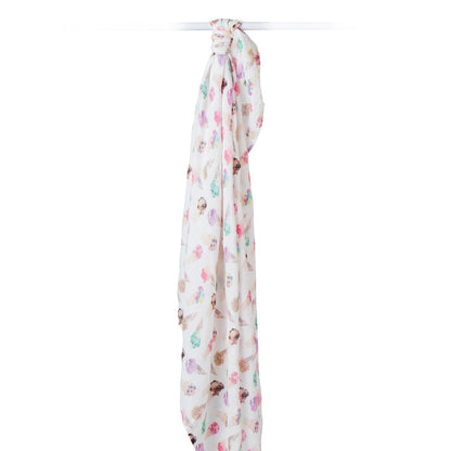 Lulujo Muslin Bamboo Swaddling Blanket Lulujo Muslin Bamboo Swaddling Blanket 