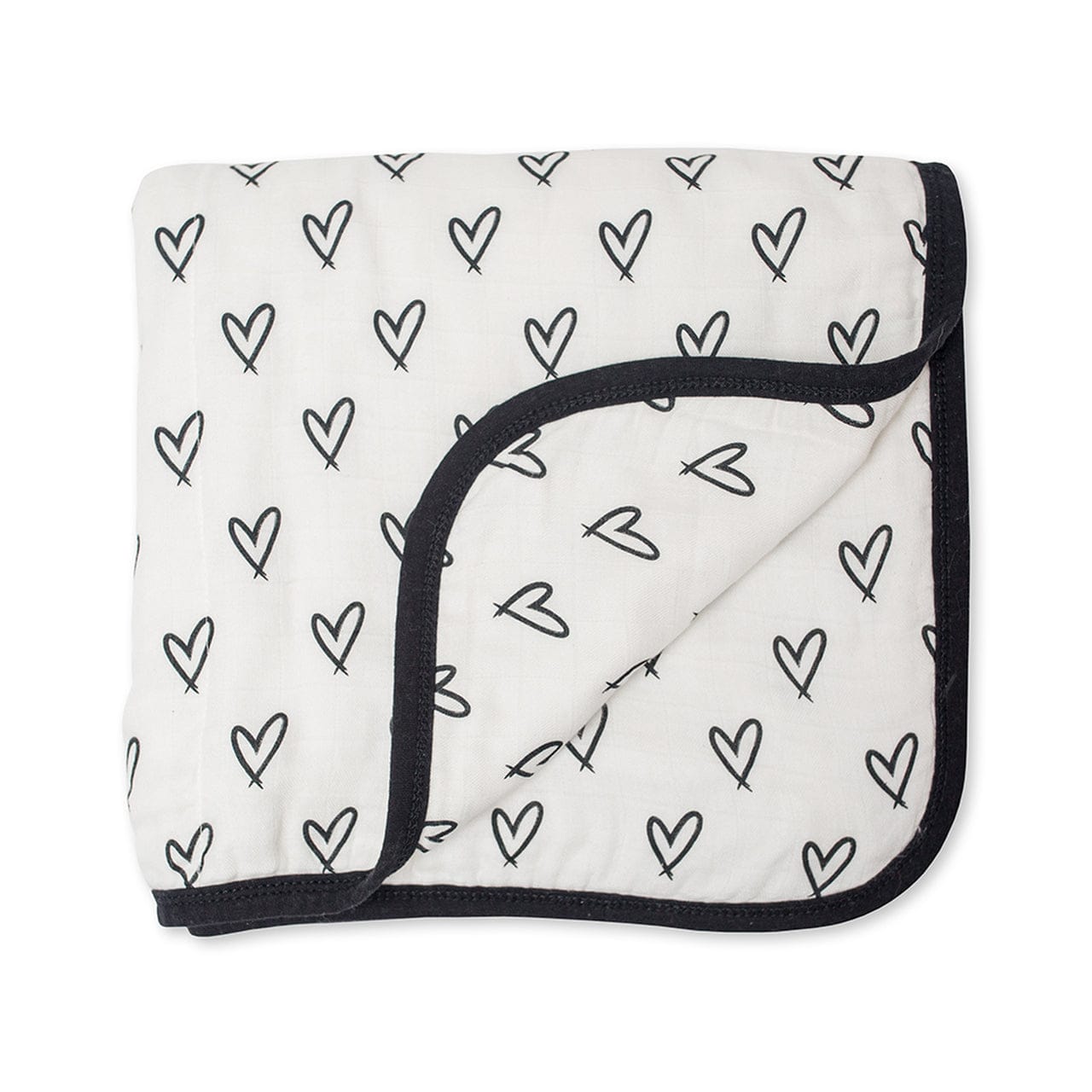 Lulujo Deluxe Muslin Quilt Messy Heart LJ306
