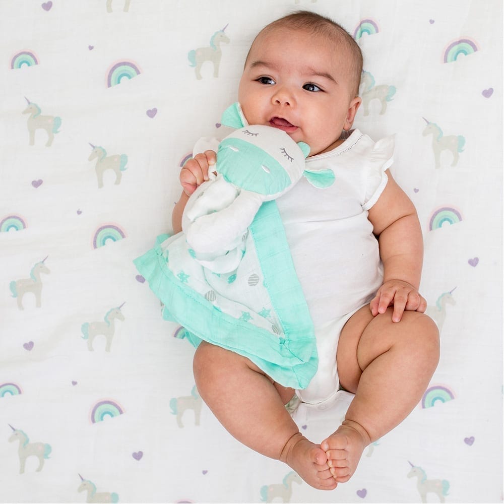 Lulujo Muslin Cotton Animal Lovey Lulujo Muslin Cotton Animal Lovey 
