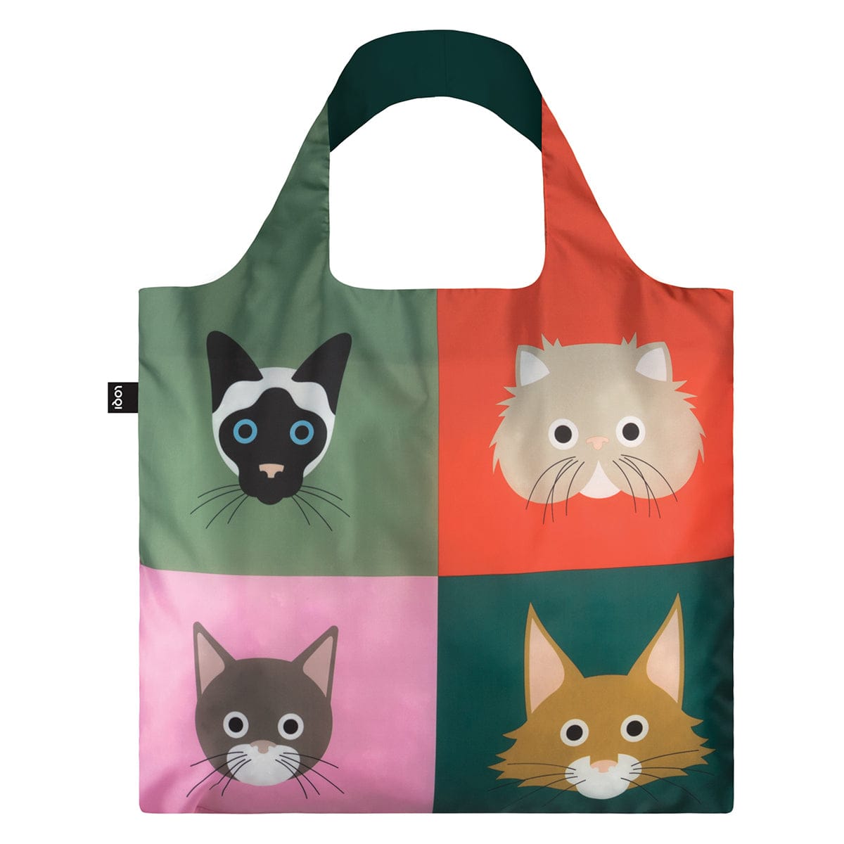 LOQI Stephen Cheetham Cats Reusable Tote Bag LOQI Stephen Cheetham Cats Reusable Tote Bag 
