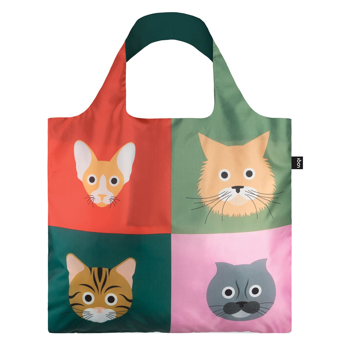 LOQI Stephen Cheetham Cats Reusable Tote Bag LOQI Stephen Cheetham Cats Reusable Tote Bag 