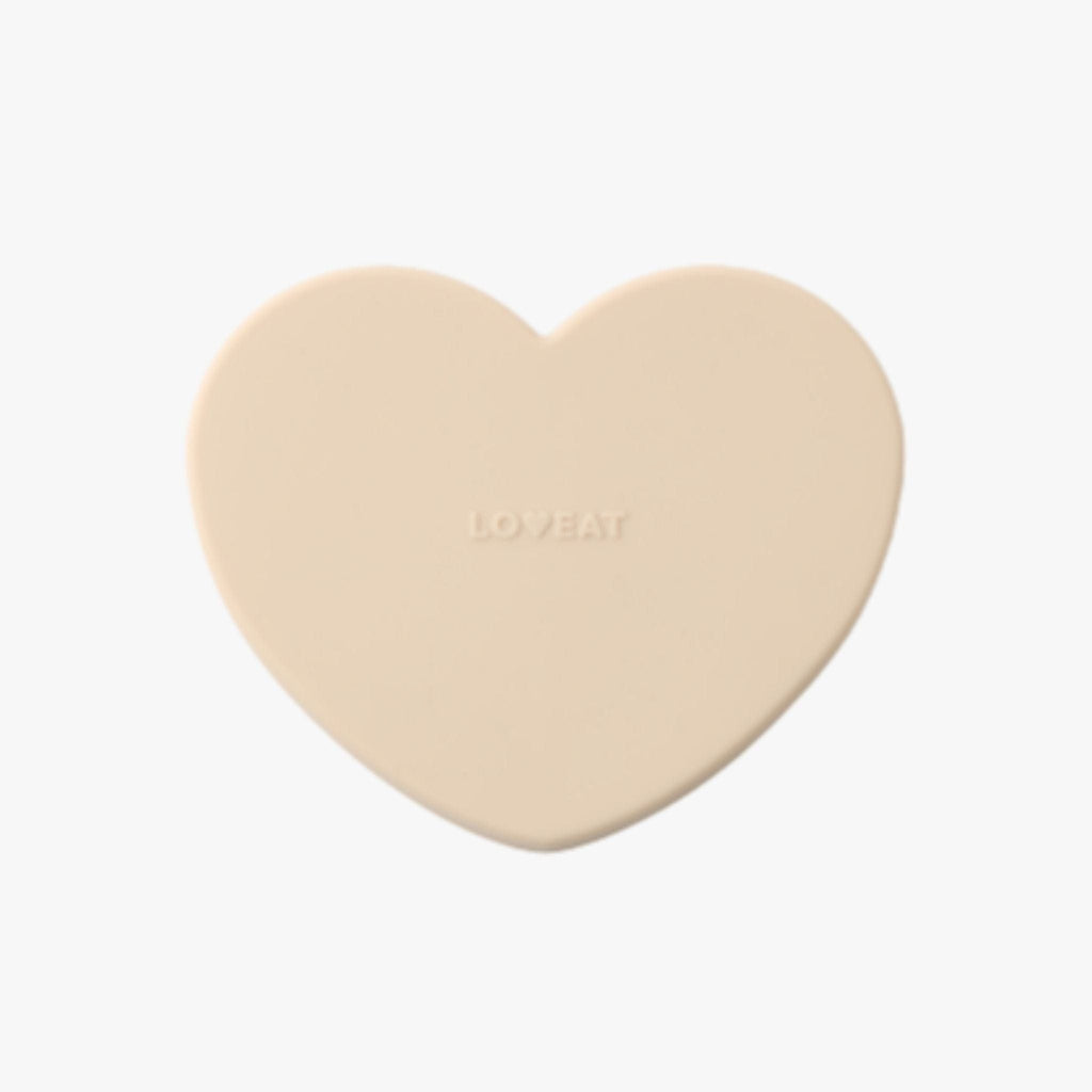 LOVEAT Heart Silicone Lunchbox 450ml Latte 
