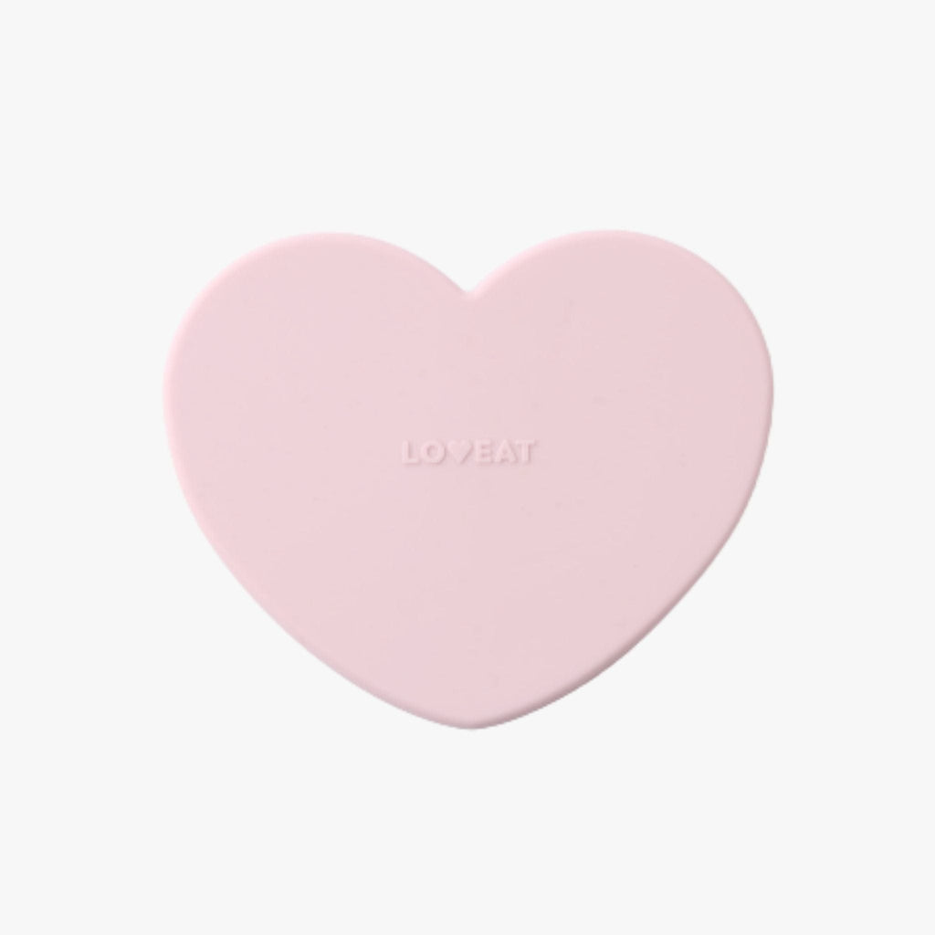 LOVEAT Heart Silicone Lunchbox 450ml Blush Pink 