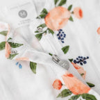 Little Unicorn Cotton Muslin Romper - Watercolor Roses Little Unicorn Cotton Muslin Romper - Watercolor Roses 