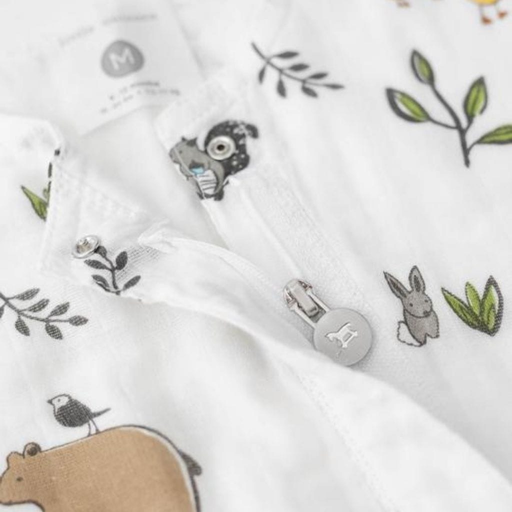 Little Unicorn Cotton Muslin Romper - Forest Friends Little Unicorn Cotton Muslin Romper - Forest Friends 