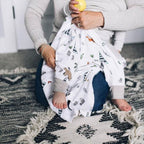 Little Unicorn Cotton Muslin Romper - Forest Friends Little Unicorn Cotton Muslin Romper - Forest Friends 