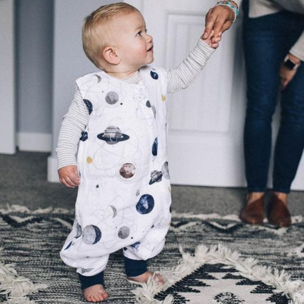 Little Unicorn Cotton Muslin Romper - Planetary Little Unicorn Cotton Muslin Romper - Planetary 