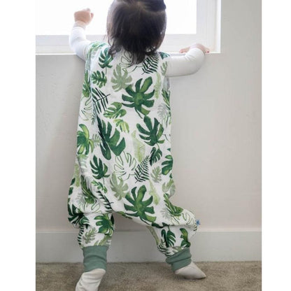 Little Unicorn Cotton Muslin Romper - Tropical Leaf Little Unicorn Cotton Muslin Romper - Tropical Leaf 