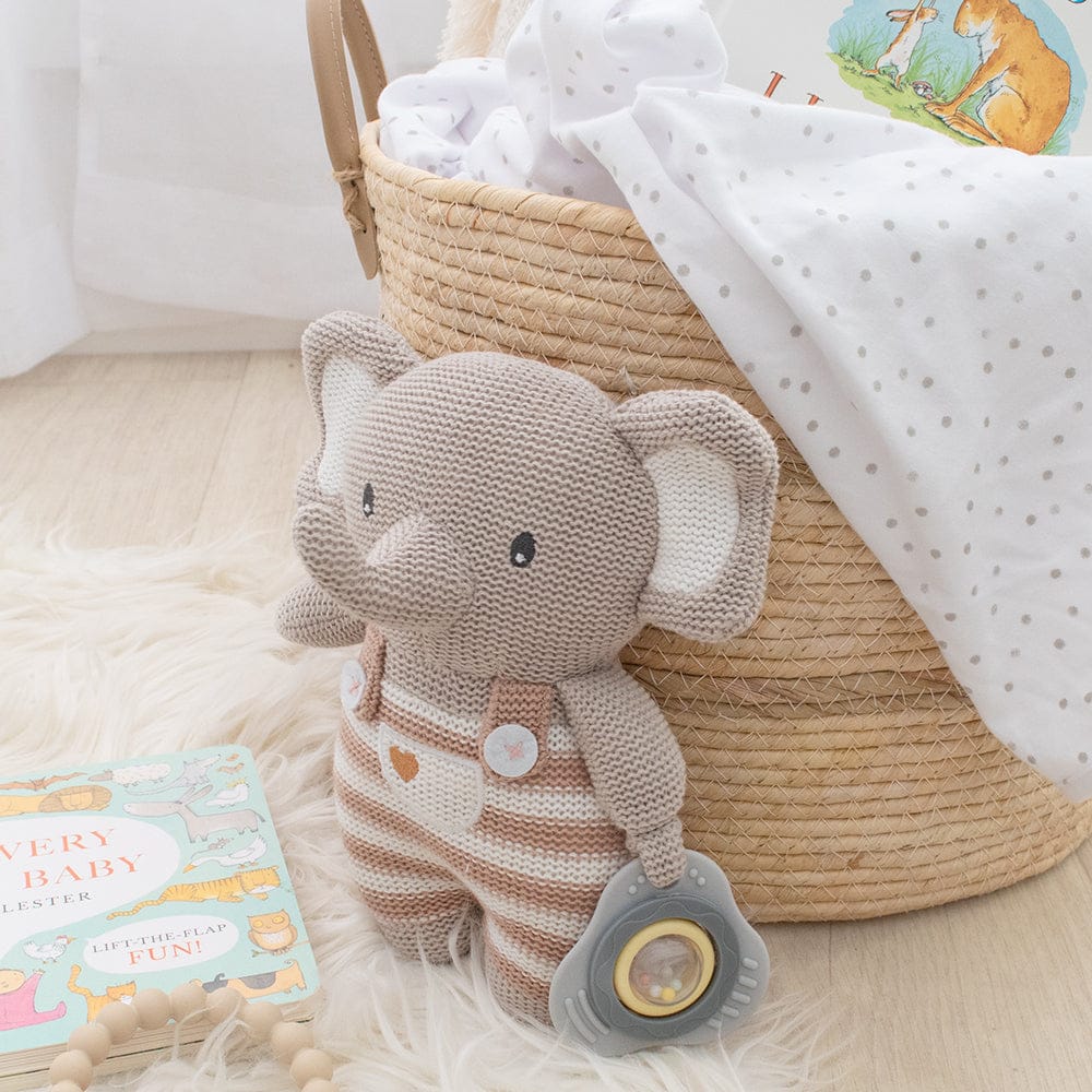 Living Textiles Huggable Elephant Activity Toy Living Textiles Huggable Elephant Activity Toy 