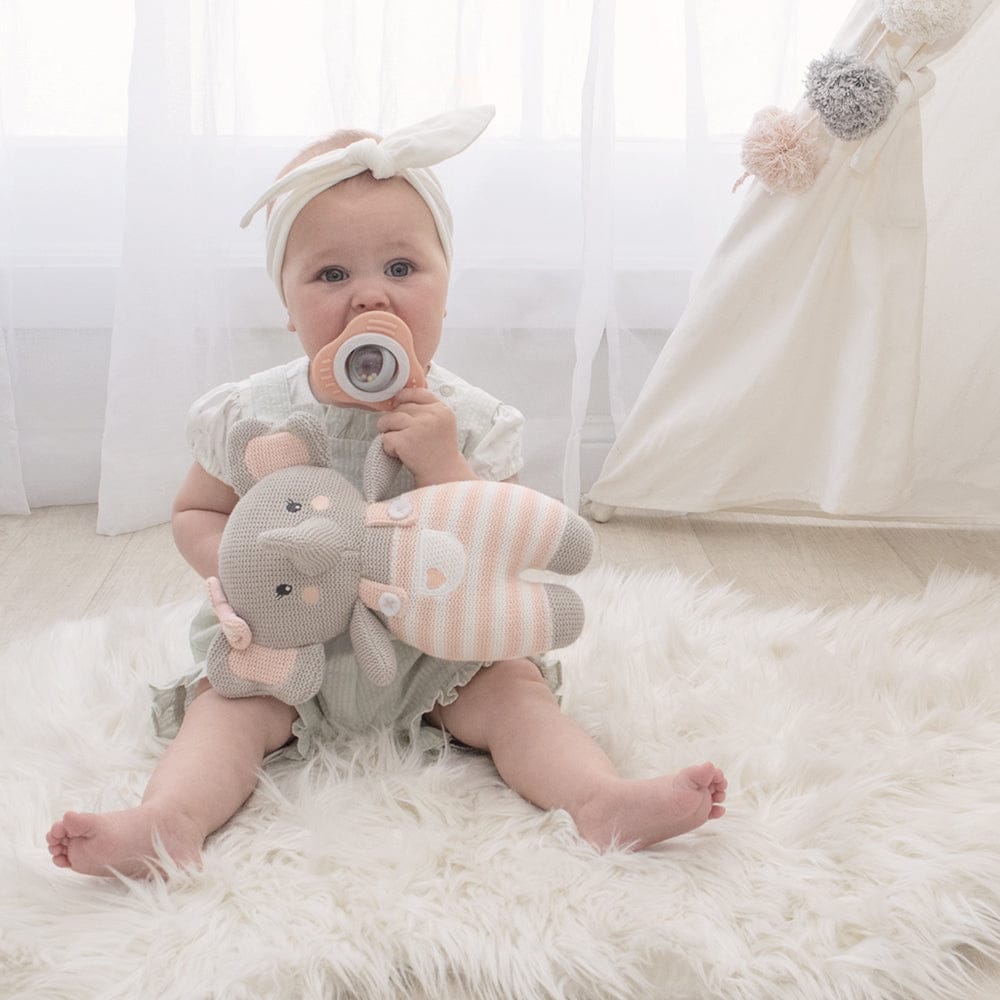 Living Textiles Huggable Elephant Activity Toy Living Textiles Huggable Elephant Activity Toy 