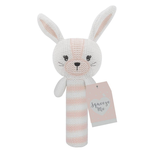 Living Textiles "Squeeze Me" Bunny Squeaker