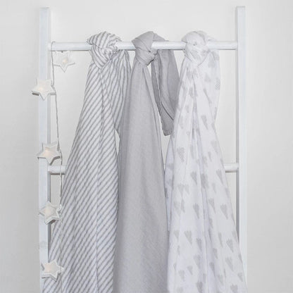 Living Textiles Muslin Swaddle Wraps 3 Pack Living Textiles Muslin Swaddle Wraps 3 Pack 