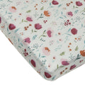 Loulou Lollipop Muslin Fitted Cot Sheet - Rosey Bloom Loulou Lollipop Muslin Fitted Cot Sheet - Rosey Bloom 