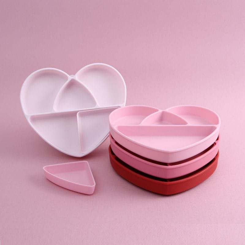 Loveat Heart Silicone Suction Plate + Lid Loveat Heart Silicone Suction Plate + Lid 