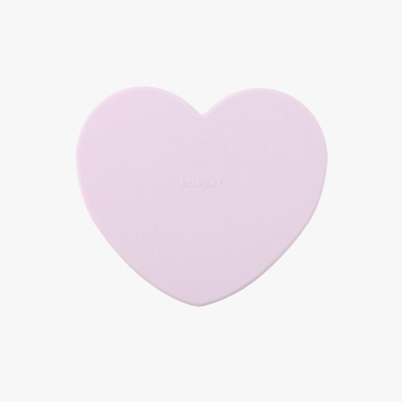 Loveat Heart Silicone Suction Plate + Lid Lilac 