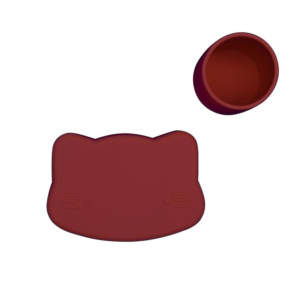 We Might Be Tiny Cat Silicone Bowl and Plate Snackie We Might Be Tiny Cat Silicone Bowl and Plate Snackie 
