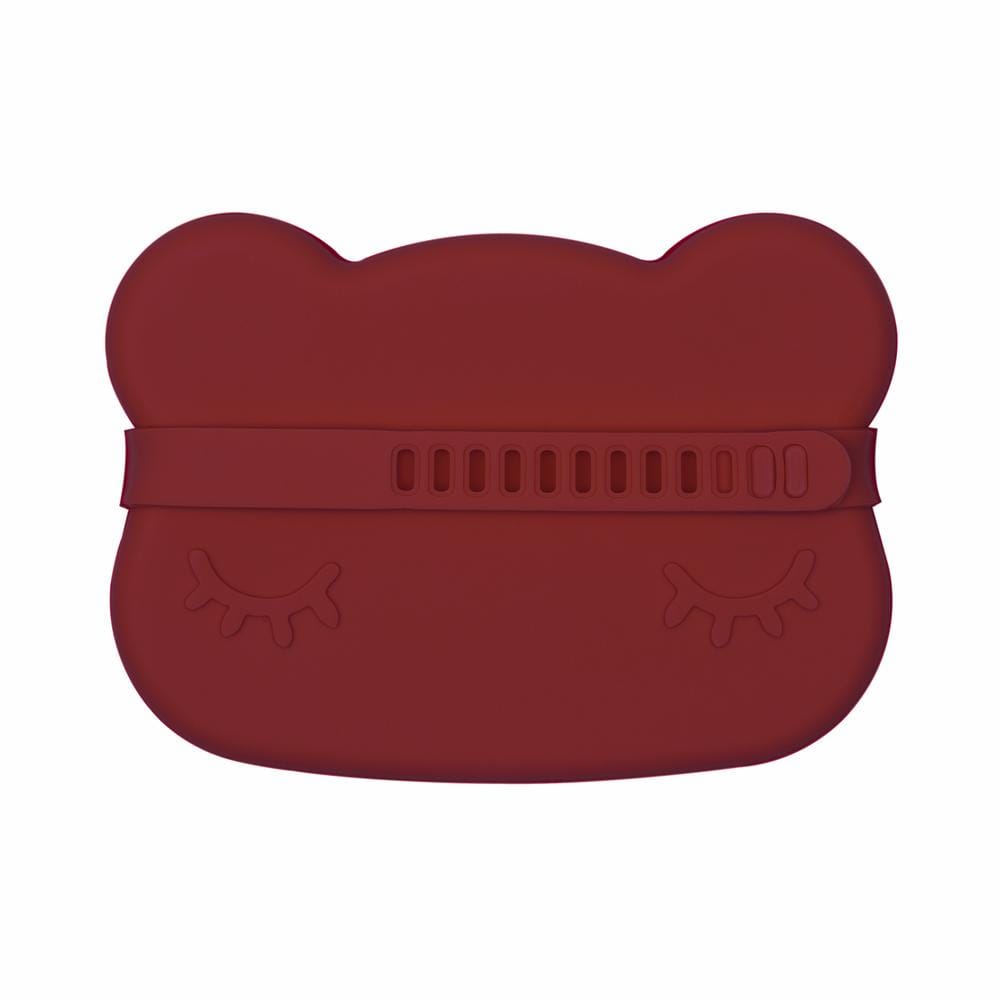 We Might Be Tiny Bear Silicone Bowl and Plate Snackie Rust WMBT-TIRS10