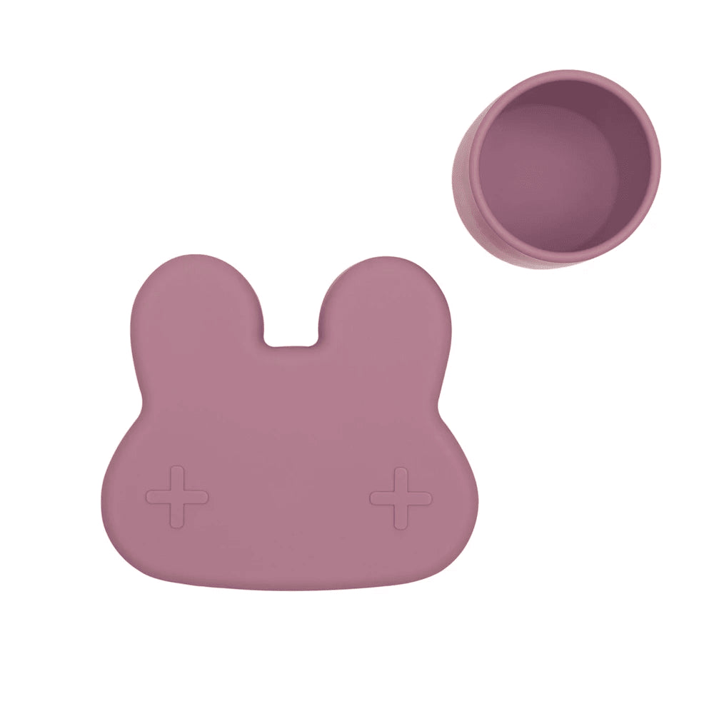 We Might Be Tiny Bunny Silicone Bowl and Plate Snackie We Might Be Tiny Bunny Silicone Bowl and Plate Snackie 