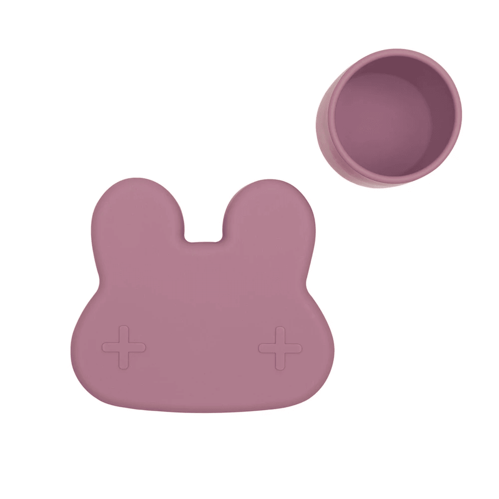 We Might Be Tiny Bunny Silicone Bowl and Plate Snackie We Might Be Tiny Bunny Silicone Bowl and Plate Snackie 