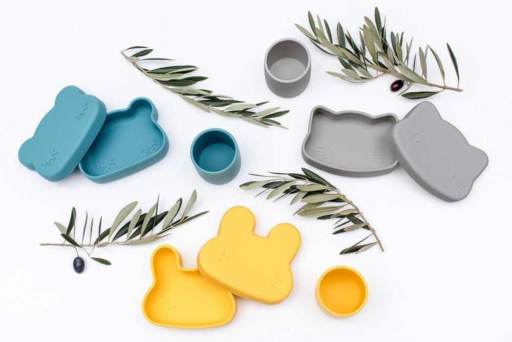 We Might Be Tiny Bunny Silicone Bowl and Plate Snackie We Might Be Tiny Bunny Silicone Bowl and Plate Snackie 