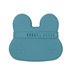We Might Be Tiny Bunny Silicone Bowl and Plate Snackie Blue Dusk TIBS06