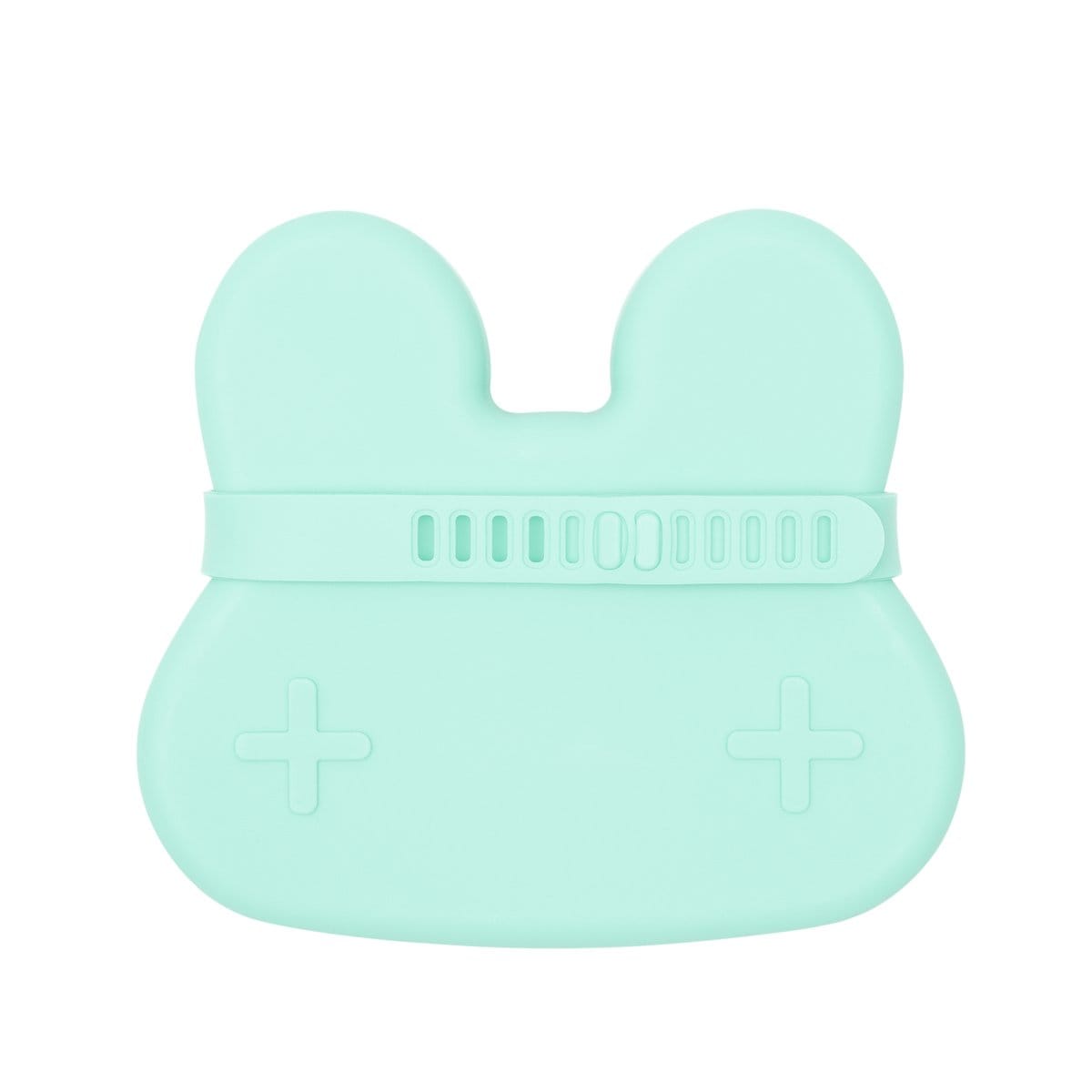 We Might Be Tiny Bunny Silicone Bowl and Plate Snackie Minty Green TIBS04