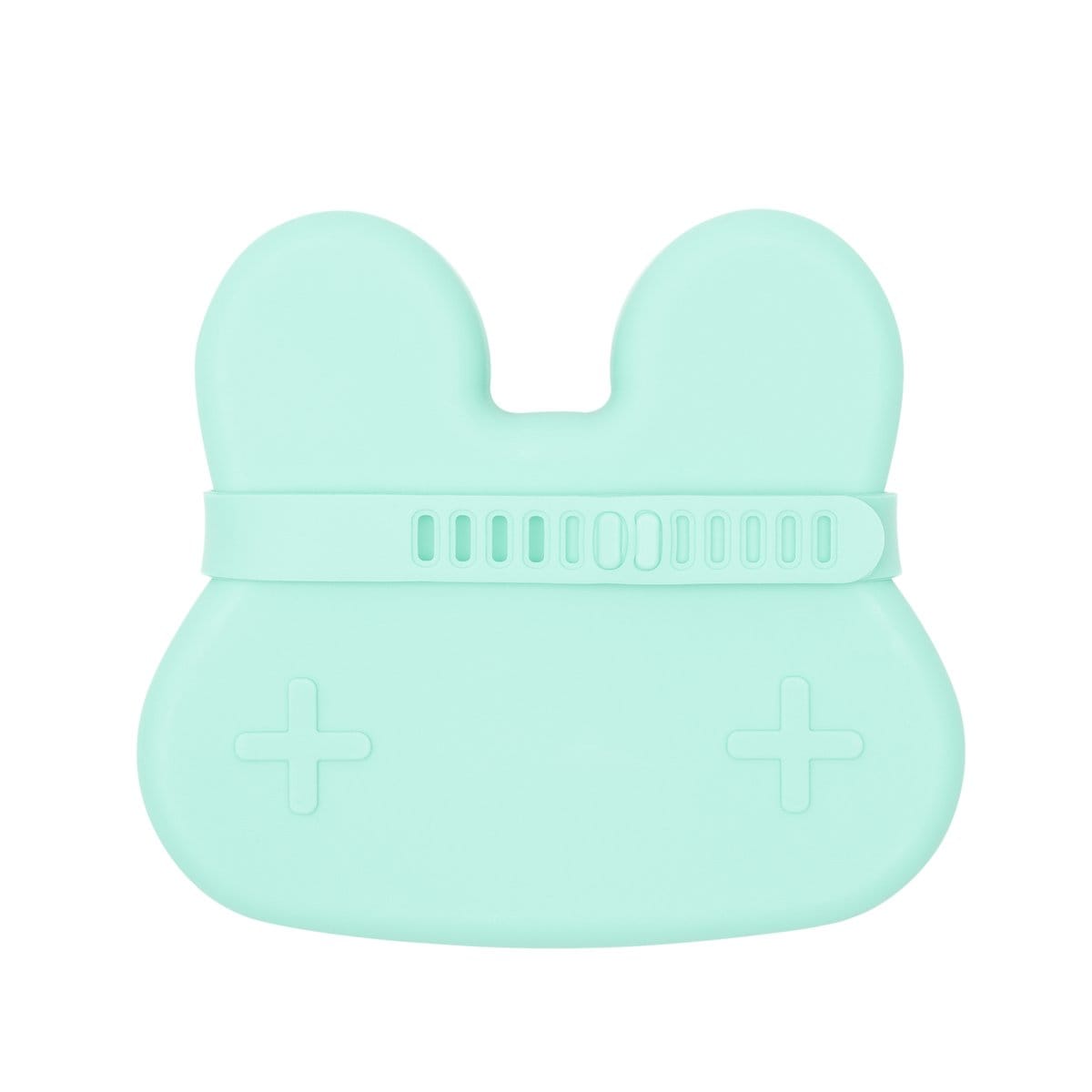 We Might Be Tiny Bunny Silicone Bowl and Plate Snackie Minty Green TIBS04