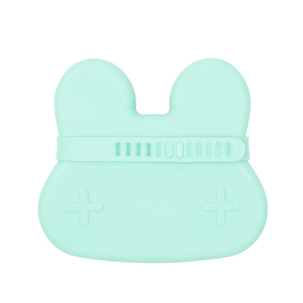 We Might Be Tiny Bunny Silicone Bowl and Plate Snackie Minty Green TIBS04