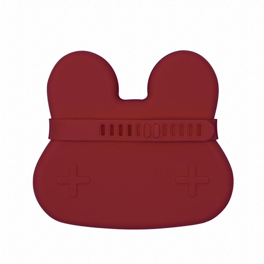 We Might Be Tiny Bunny Silicone Bowl and Plate Snackie Rust TIBS10