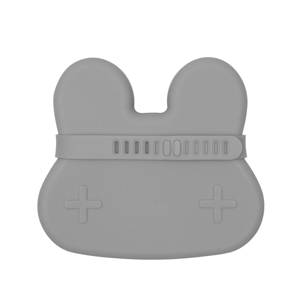 We Might Be Tiny Bunny Silicone Bowl and Plate Snackie Grey TIBS07