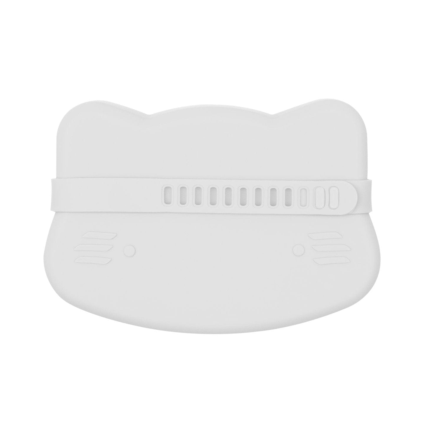 We Might Be Tiny Cat Silicone Bowl and Plate Snackie Light Grey WMBT-TICS05